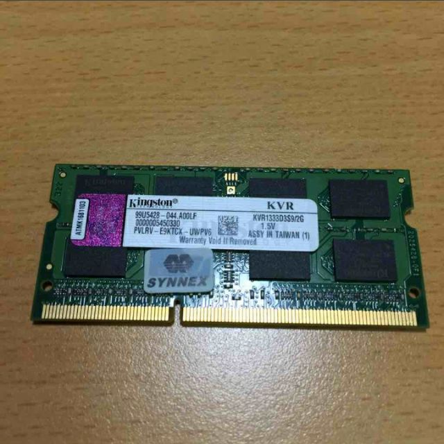 金士頓 DDR3 1333筆電記憶體 ram 2G