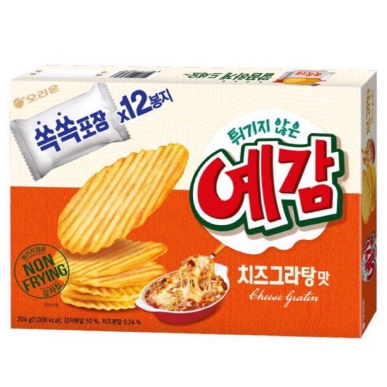 韓國 orion 好麗友 預感香烤洋芋片 起司口味 非油炸 烘烤洋芋片