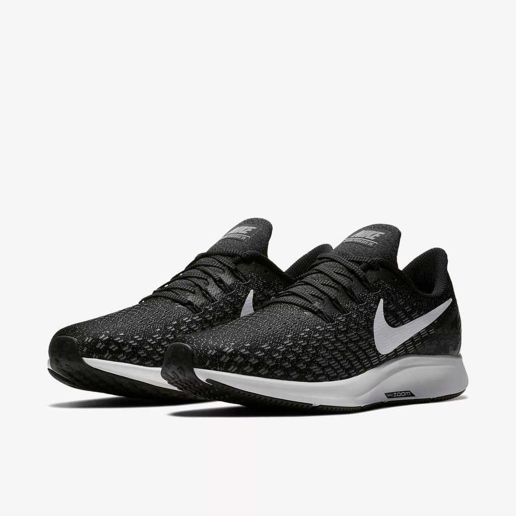 nike pegasus 35 black white