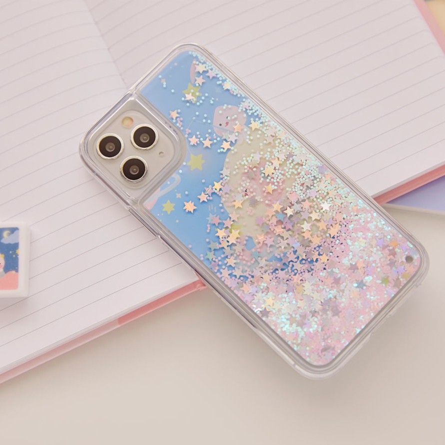 預購 Kakao Friends Lovely Apeach 流沙手機殼流沙保護殼iphone 屁桃桃子 蝦皮購物