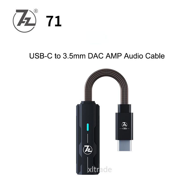 Sevenhertz 71 7Hz 71 USB DAC AMP USB-C 至 3.5mm 音頻線耳機放大器 PCM3