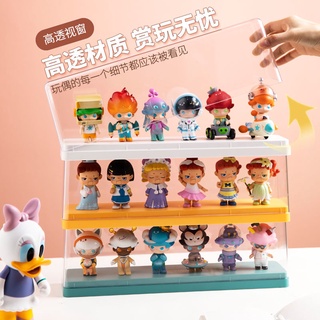 【嚴選商品 優先出貨】盲盒收納盒泡泡瑪特手辦公仔展示盒架子亞克力透明防水防塵可疊加