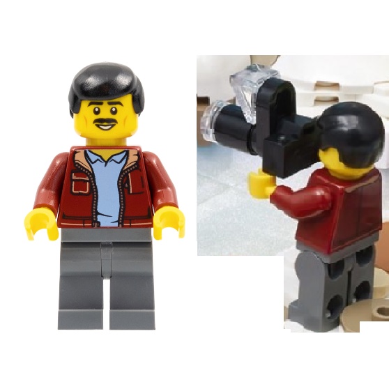 磚家 LEGO 樂高 人偶 Man 夾克 外套 hol271 80109 含相機