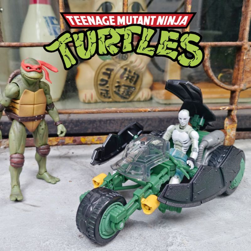⭐喔啦玩具店⭐忍者龜 變形 摩托車 龜殼車 載具 TMNT 老玩具 玩具公仔