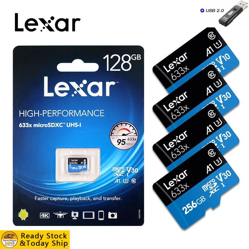 Lexar 512GB micro sd 卡 32GB 64GB 128GB 256GB SDXC/SDHC 時尚閃存卡