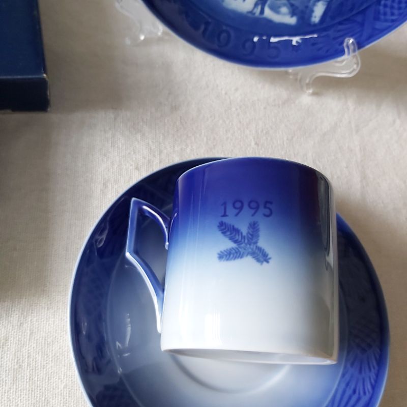 1995年度杯盤組 Royal Copenhagen 年度咖啡杯盤組 哥本哈根 丹麥皇家