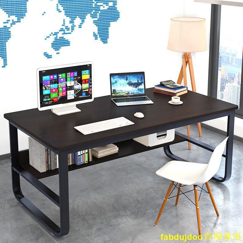 特價款FI電腦桌鋼木書桌加長加厚80/100/120/140寬50/60/70高75cm