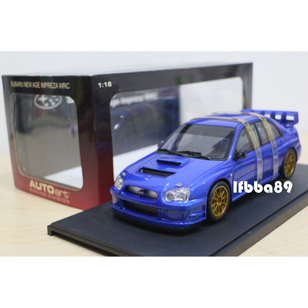 AUTOart 1/18 Subaru Impreza WRC Plain Body Blue 速巴陸 藍 測試車