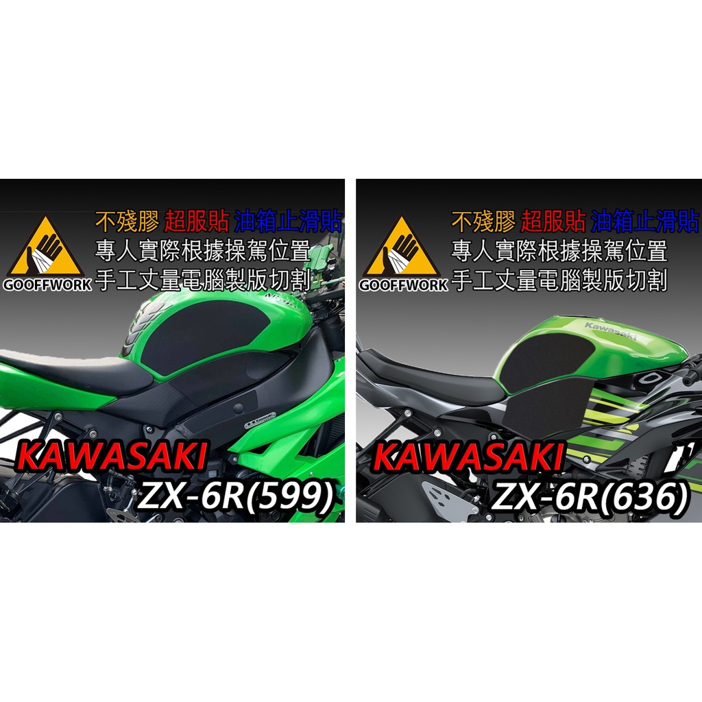 GoOffWork 止滑貼 -【KAWASAKI ZX-6R】(636款 / 599款)