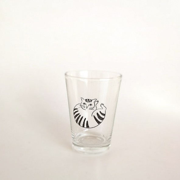 UNICOM Matsuo Miyuki Cat Glass 玻璃杯/ Stripe/ S eslite誠品