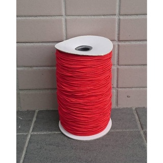 2mm紅色 彈性繩 彈性帶 彈性編織繩 鬆緊繩 吊牌 口罩 文創 綑綁 禮盒包裝/1捲50/100/260米 單價含稅
