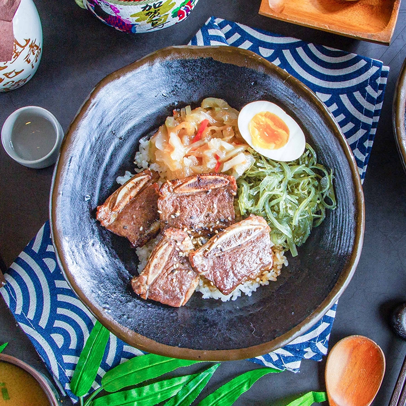 牛小排丼飯 秀夫日式烤肉飯 文山店 蝦皮購物