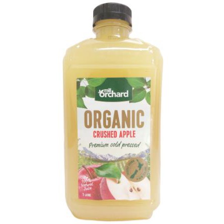 統一生機 紐西蘭 Mill ORCHARD 有機蘋果汁(1000ml/瓶)超取限3瓶（塑膠瓶裝）效期2021.02.27
