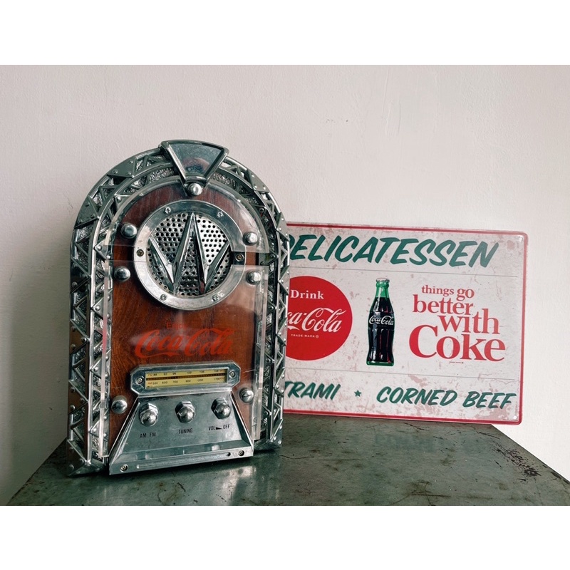 《老·私敧》NG品 合售 老物 舊貨 復古 台灣 可口可樂 收音機 招牌 deco loft 古道具