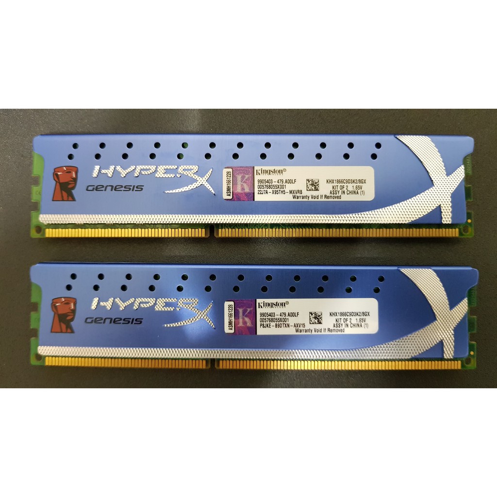 金士頓-DDR3-1866-4G*2共8GB-KHX1866C9D3K2/8GX
