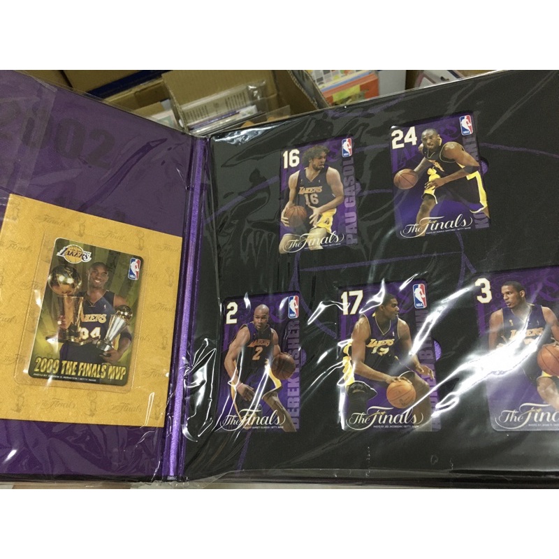 （限量發行1000套）NBA總冠軍紀念悠遊卡2009 全套5張+Kobe總冠軍MVP