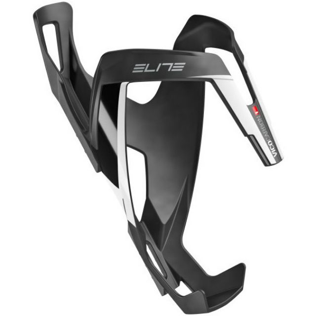 Elite Vico Carbon 20 Bottle Cage - mat/white graphic