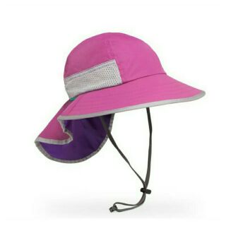 Sunday Afternoons 兒童 抗UV防潑透氣護頸帽 Kids Play Hat 紫紅 S~L