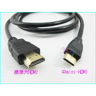 miniHDMI線_迷你轉HDMI線視訊線適用華碩TF101可用SL101宏碁通用相機平板筆電輸出螢幕接電視