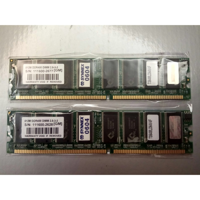 DDR-400 512MB記憶體(雙面)
