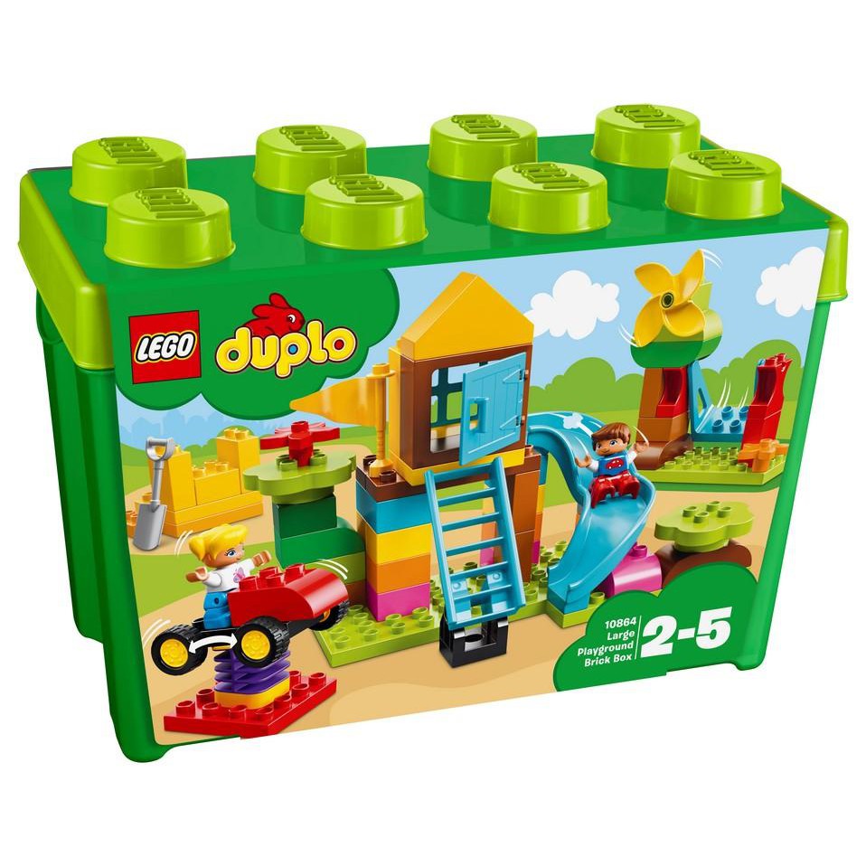 【積木樂園】樂高 LEGO 10864 Duplo系列 大遊樂場顆粒盒