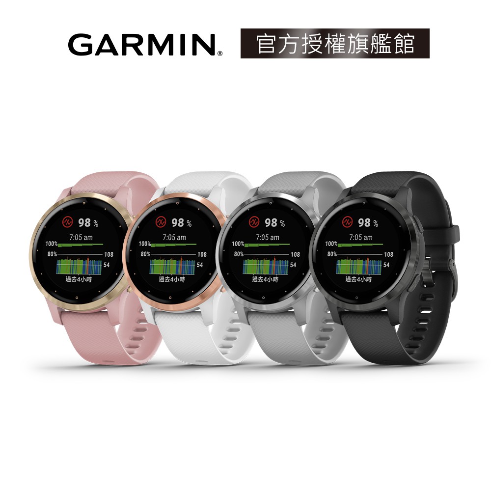 【GARMIN官方授權】Vivoactive 4S GPS 智慧腕錶 Lifone質感生活 血氧/心率監測 展示福利品