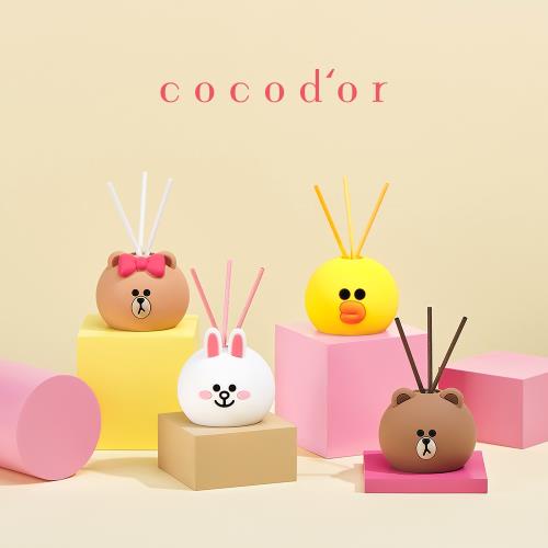新年禮物 Cocodor BROWN &amp; FRIENDS 造型系列擴香瓶50ml 熊大 兔兔  聖誕禮物 交換禮物