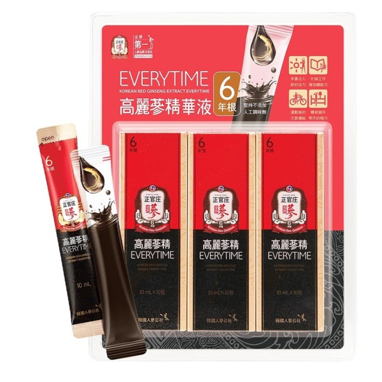 【Costco】 CKJ 正官庄 高麗蔘精 EVERYTIME Plus 活蔘28D高麗蔘活力飲 高麗蔘野櫻莓飲 人蔘精