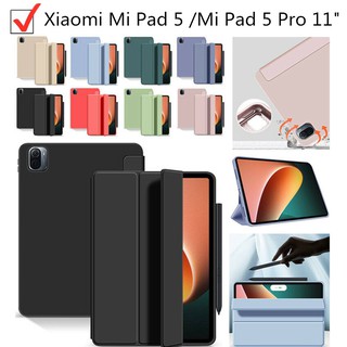 XIAOMI MI 適用於小米 Mi Pad 5 /Mi Pad 5 Pro 11" 智慧睡眠/喚醒皮革支架翻蓋保護套