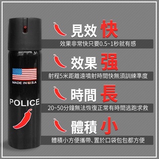水柱狀鎮暴型防狼噴霧器 水柱型防狼辣椒水60ml 氣霧型隨身攜帶防色狼 防身 夜歸防身噴霧劑 聖誕節禮物