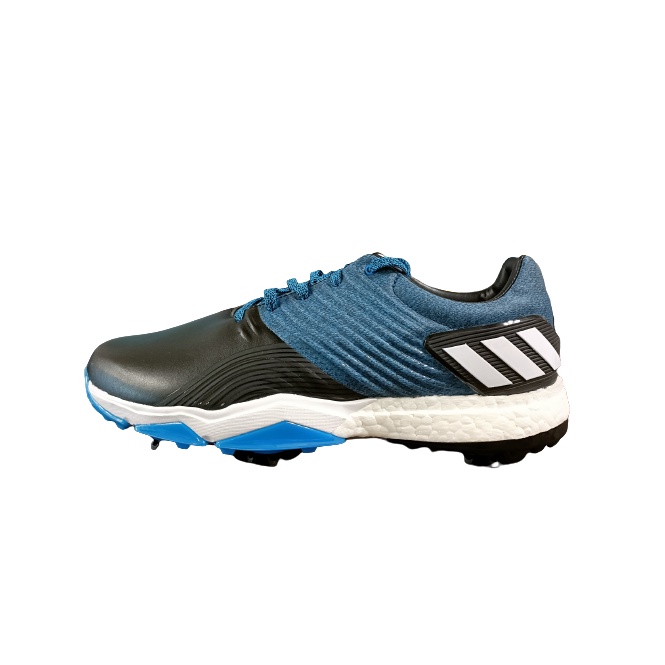 【PA Golf】adidas 高爾夫球鞋 ADIPOWER 4 男鞋 黑/藍色 有釘 出清 AC8261