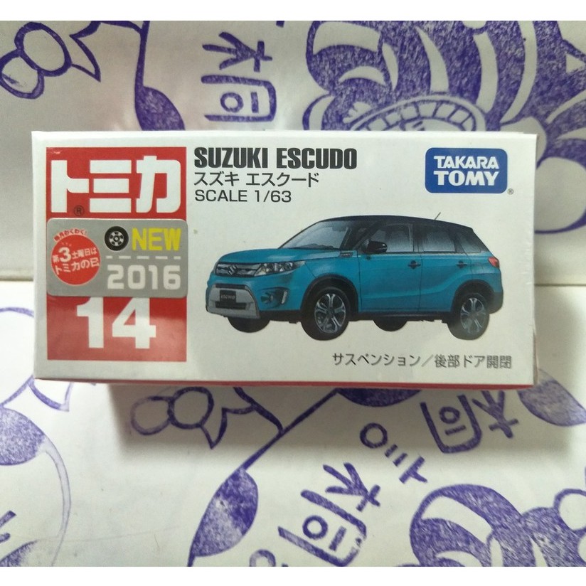 (現貨) Tomica 多美 2016 新車貼  14  SUZUKI ESCUDO (一般版)