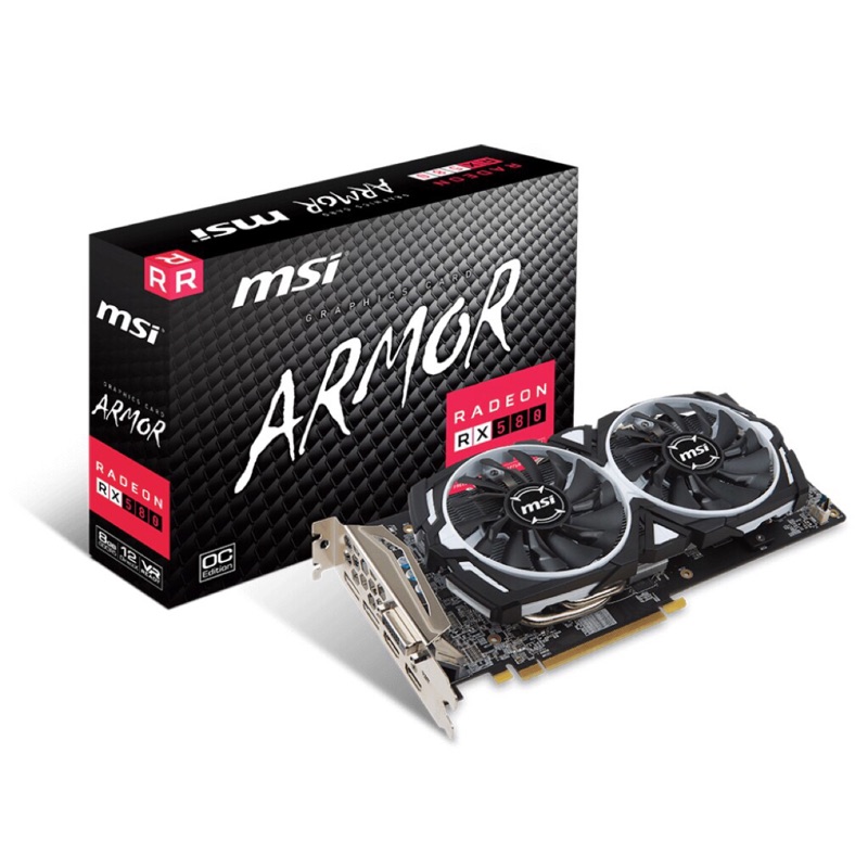 MSI RX580 8g 顯示卡 繪圖卡 鎧甲虎 保固到2020/12等同全新商品