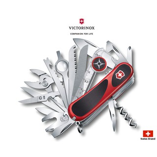 Victorinox瑞士維氏85mm紅黑舒適握把EvoGrip S54 ,27用瑞士刀,瑞士製造【2.5393.SC】