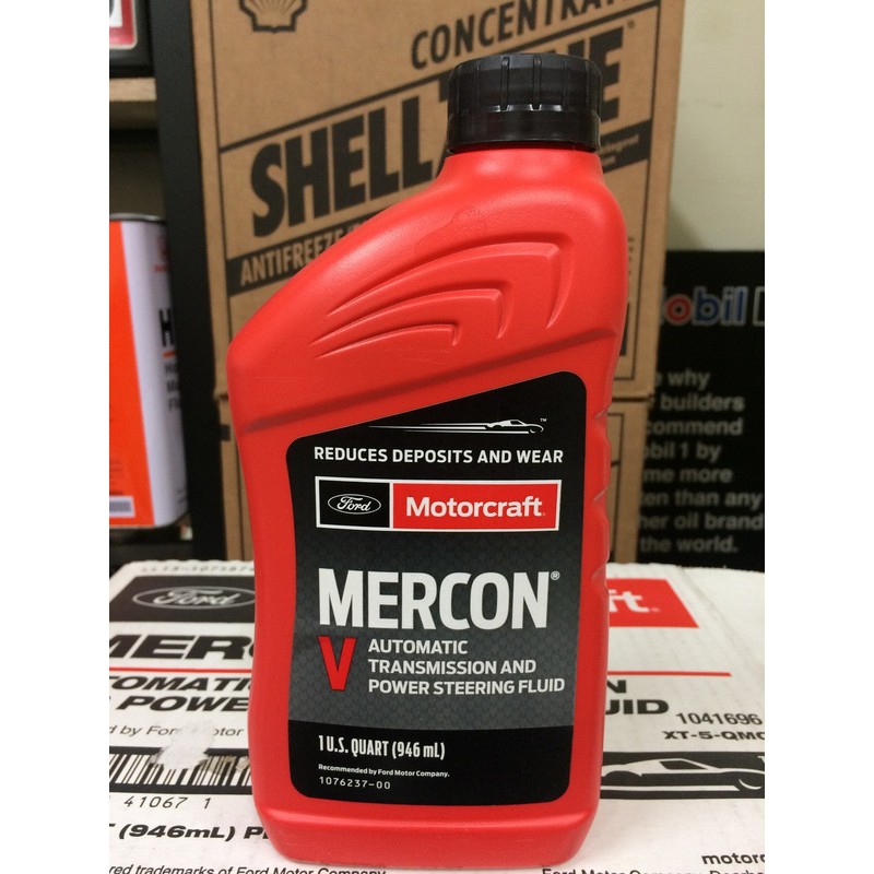 單買區-【福特 Ford】MOTORCRAFT、MERCON V、ATF 5號、變速箱油、946ml/罐【美國/新包裝】