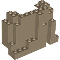 LEGO 樂高 6082 深米色 4x10x6 岩壁 岩石壁板