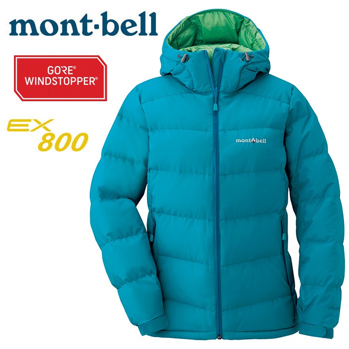 Mont Bell 日本 Permafrost 輕量羽絨外套羽絨夾克防風羽絨女款孔雀藍 蝦皮商城 Line購物
