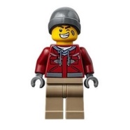 【台中翔智積木】LEGO 樂高 80109 淺灰毛帽 滑冰 男孩 (HOL281)