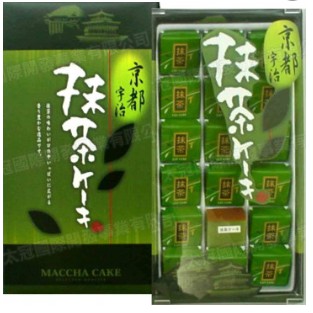 京都宇治抹茶風味蛋糕禮盒 丸三食品 144g x 27