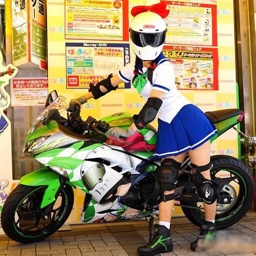 出貨 來夢學姐同款蝴蝶結頭盔改裝飾川崎爆音少女cosplay電動車摩托車 蝦皮購物