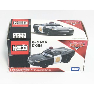 【3C小苑】C-36 DS44999 麗嬰 日本 多美小汽車 TOMICA 汽車總動員 脫線(救援版本) CARS 警車