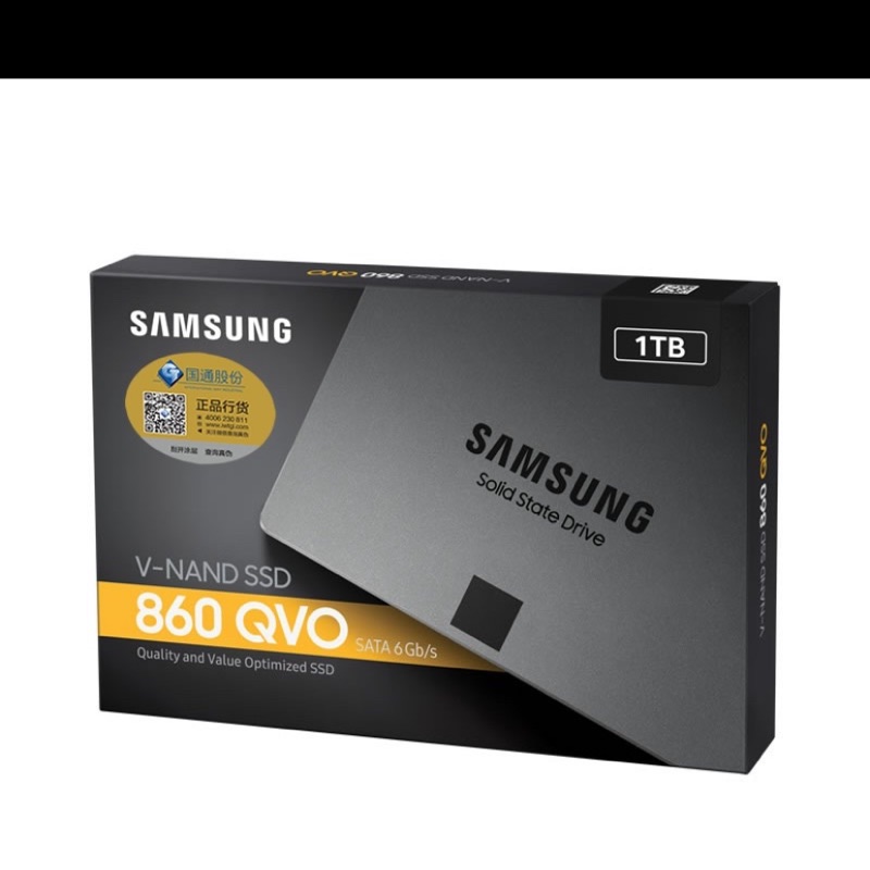 現貨 全新 SAMSUNG 三星 860 QVO 1TB 2.5吋 SATAIII 固態硬碟 「原廠保固2年」當天出貨