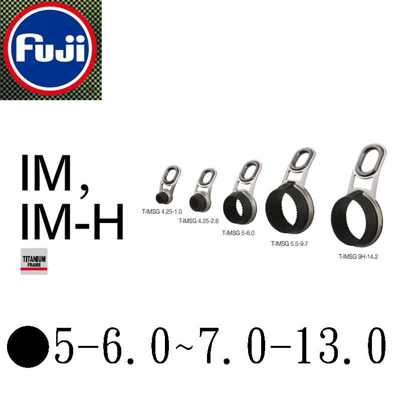 《FUji》(斜口珠)T-IMSG 中壢鴻海釣具館 尺寸:5-6.0~7.0-13.0磯釣竿小繼竿日本原裝富士斜口IM珠