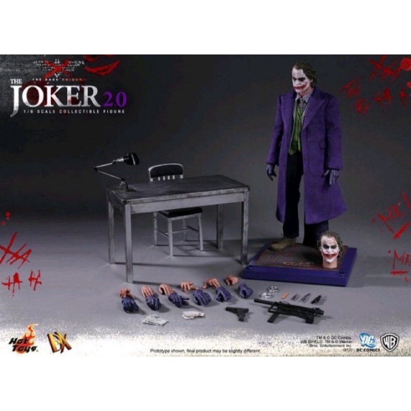 Hot toys DX11 DC 黑暗騎士 蝙蝠俠 joker 小丑 希斯萊傑 普版 / 豪華版