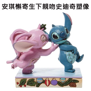 Enesco 安琪槲寄生下親吻史迪奇 塑像 公仔 精品雕塑 史迪奇 安琪 Stitch 星際寶貝 迪士尼 Disney