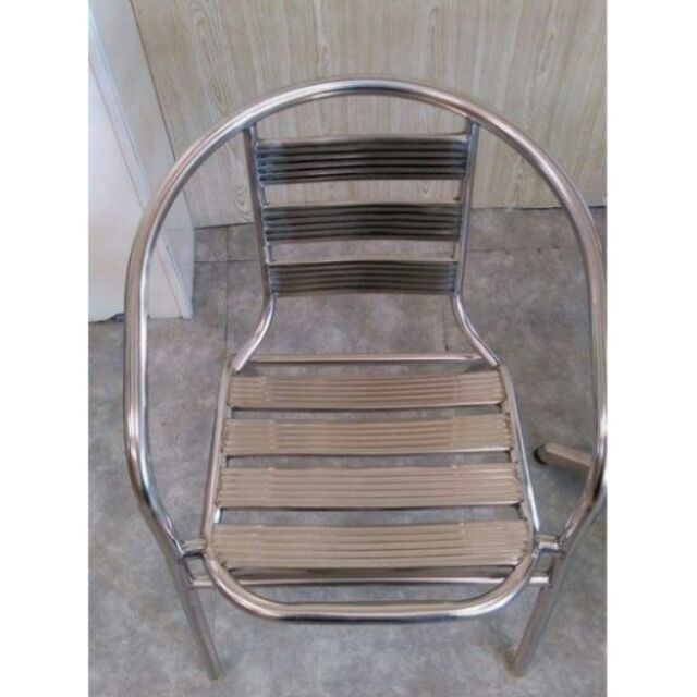 戶外椅/不銹鋼椅/休閒椅/焊接式/白鐵椅/戶外休閒椅/耐重120KG/另有鋁桌可搭配