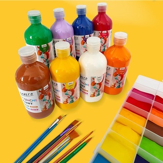 【水粉顏料-500ml】CE認證 無毒 廣告顏料 水粉顏料 水粉 DIY 手工藝 32色 兒童 繪畫