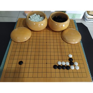 新榧木圍棋套組 圍棋 棋盤