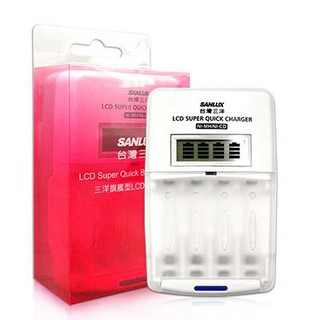 SANLUX 三洋旗艦型 LCD 液晶螢幕極速充電器 SYNC-LS01 加5% 開發票