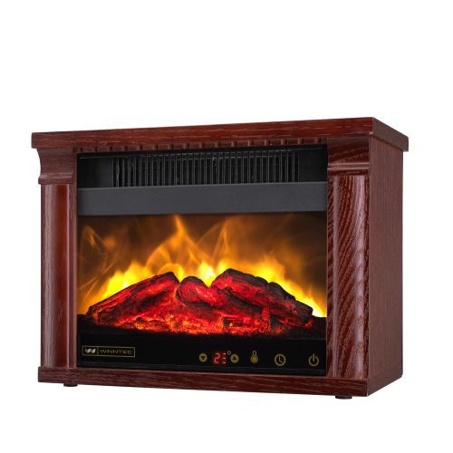 Winntec 火焰山3D擬真原木電暖爐WIN-H001(櫻桃紅)